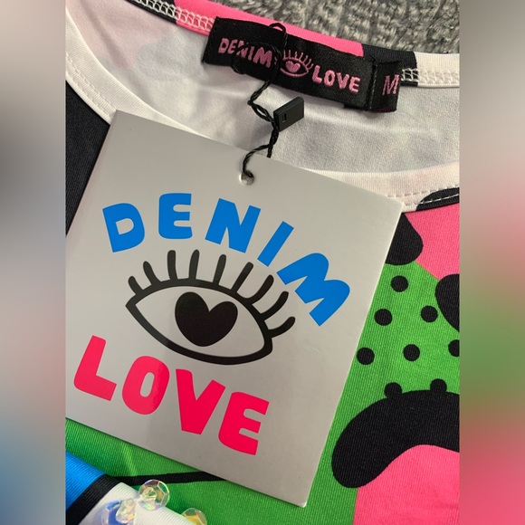 3/$20 Women’s Colorful Graphic Short Sleeve Mini Dress / Tunic Shirt MEDIUM NWT - Picture 9 of 10